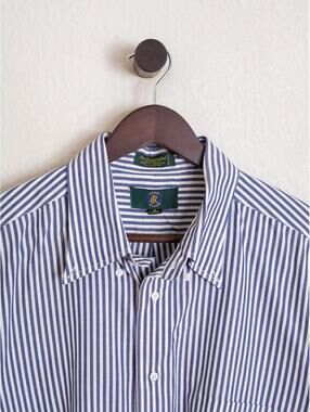 Club Room Blue Stripe Button-Up Shirt